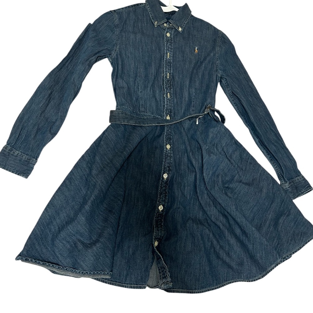 Ralph Lauren Denim Blue Girls Dress